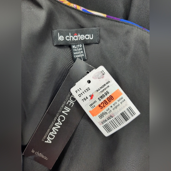 NWT Floral One-Shoulder Dress From LeChateau Size XL - Picture 6 of 6